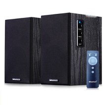 우퍼 4+ 1.5 인치 2.0 HiFi 스피커 책장 블루투스 홈 시어터 시스템 라우드 음악 TV 컴퓨터 사운드 바, [02] Black, 02 Black