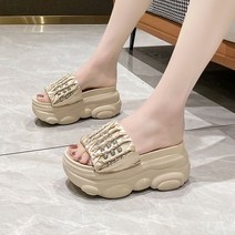 라오농 슬리퍼 플랫폼 웨지 힐 플랫폼 샌들 올 매치 +02Q2TadX