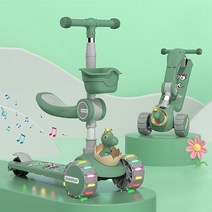 eyimtech 2in1 접이식 아동용 킥보드, 그린