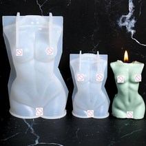 3d 실리콘 양초 틀 수지 남성과 여성 모양 DIY 장식 대형 석고 바디 향수 만들기, [04] D big