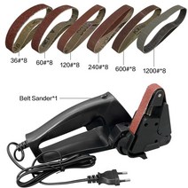 전동 칼갈이 가정용 업소용 전기 에머리 벨트 샌더 연마 롤 숫돌 기계 나이프 샌딩 밴드 그라인더 칼 그라인딩, 7.E  EU PLUG