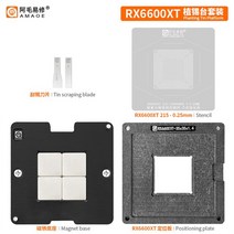 Amaoe-심기 주석 플랫폼 RX5700XT RX6600TX RTX2060 GPU 그래픽 카드 칩용 BGA 리볼링 스텐실, 06 RX6600TX