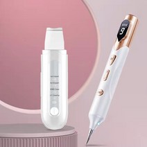 아쿠아 필링 기 워터 갈바닉 기계 피부 미용 관리 클렌징 기 제트 z 블랙 헤드 피지 제거 초음파 스크러버 페이스 클리너 캐비테이션 페이셜 에스빠툴라 도트 리무버 레이저 펜, dp003-1923-gd, 01 DP003-1923-GD