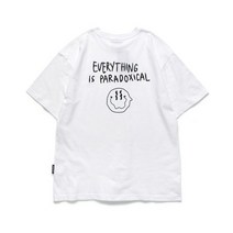 남자 여자 쿨 면 봄 반팔티 티셔츠 앱놀머씽 SMILE23 T-SHIRT (WHITE)