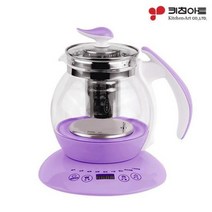키친아트 글라스 멀티 전기포트 1.8L 살균 중탕 달이기 차탕기 티포트 분유포트 약탕기, 멀티포트 KIT-1800P