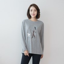 엄마옷 마담4060 누피라운드티셔츠-RATE303007-