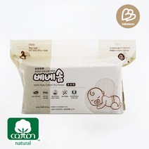 베베솜 무표백건티슈 순면100% 아기 건티슈 100매, 무표백건티슈 100매