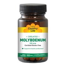 컨트리라이프 몰리브데넘 150mcg 타블렛, 100개입, 1개