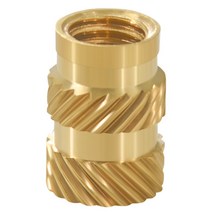 황동 너트 나사산 막대 m3 100pcs 삽입 knurled 너트 황동 용융 삽입 삽입 삽입 몰딩 구리 나사, M3 × φ5.0 × H5.0