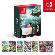 닌텐도 스위치 OLED 젤다의 전설 에디션 본체 + 타이틀 택1 패키지 /C, 마리오 카트8 디럭스
