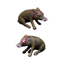 GHSHOP 장식 멧돼지 장식품 공예 미니어처 인형 크리 에이 티브 컬렉션 Microlandscape 거실 장식 데스크탑, 수지, 그림으로