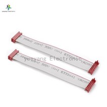 1.27MM 레드 하네스 IDC 케이블 어셈블리 플랫 리본 케이블 배선 와이어-보드 마이크로 매치 lengeh 200mm, 01 Opposite direction_08 18P