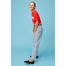 H&M 맘 루즈핏 진 라이트 데님 블루 1056004001