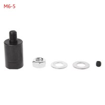 3.17/4/5/6/8mm 액슬 모터 샤프트 커플러 소매 톱날 커플 링 척 어댑터, M6-5