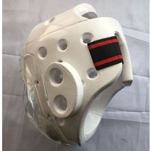 권투 복싱 무에타이 헤드기어 헤드가드 헬멧태권도 투구 가라테, 하얀, XL