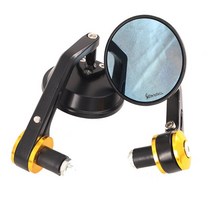 복고풍 오토바이 백미러 클래식바이크 언더본 커스텀 오토바이 뷰 미러 스쿠터 핸들 바 엔드 사이드 Vesp, 01 금