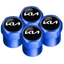 휠캡 기아 K3 K5 Xline Seltos Optima RIO sportage용 자동차 타이어 밸브 캡 제품 액세서리 4 개, [04] 파란