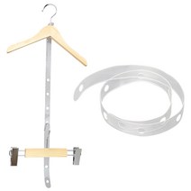 옷걸이 상 하의 한벌디피 연결고리 펀치형 (PVC), (투명), 없음