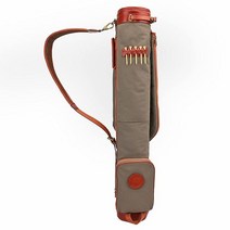 123185 Tourbon 라이트웨이트 배럴 스토리지 골프 캐리 숄더 백 후드 커버 및 플리스 패딩그라디언트, 회색