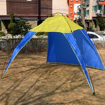 3면 개방 그늘막 텐트 조립식 3~4인용 색상랜덤 +kk;ft*