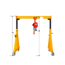 겐트리크레인 1톤 2톤 천정 이동식 화물용 리프트, 1톤 총 높이 2m 총 폭 2m