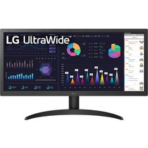 커브드모니터 게이밍 게임 용 듀얼 커브 모니터 LG UltraWide FHD 26인치 컴퓨터 모니터 26WQ500-B IPS HD, 한개옵션0