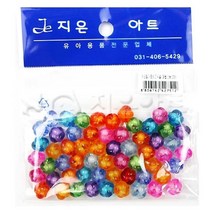 [hg] 컬러 비즈 매듭 12mm 2봉 비즈공예 재료 팔찌 만들, 본상품