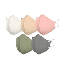 키리아슬림황사방역마스크(KF94)(대형), 1개입, 10개, 아이보리, 베이지, 로그골드, 카키,다크그레이