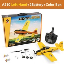 rc헬리콥터 새로운 Wltoys XK A210 RC 비행기 실제 기계와 같은 4 채널 P40 전투기 원격 제어 글라이더 무, 02 1B Left Hand