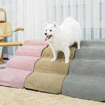 올미오펫 올패브릭 강아지 곡선 4단 계단 7컬러 색상선택가능, 올패브릭 화이트 4단 계단