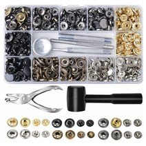 쌍쿠 똑딱 단추펀치 똑딱이단추달기 스냅단추 120 세트, 철