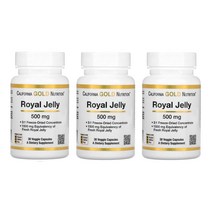 2+1 캘리포니아골드뉴트리션 CGN 로얄제리 500mg 30베지캡슐 로열젤리 농축 동결건조 Royal Jelly 하이드록시데센산 10HDA