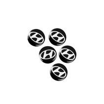 5Pcs Aluminum Alloy Car Remote Control Key Emblem Badge Stickers I30 I20 IX35 I40 I10 Tucson Getz So, 02 14mm_01 5Pcs