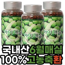 아이매실 매실 매실환 국내 달콤한 국내산 100% 농축액 6월 고농축 분말 가루 120gX3병