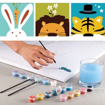 동물 DIY 유화 유아동 미술 그리기 세트 명화 집순이 취미 피포페인팅 컬러링북 홈갤러리 카페 인테리어 태교 치료 키덜트, 돼지