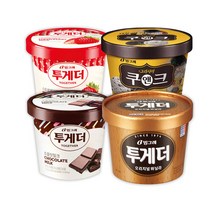 [빙그레]투게더(바닐라 딸기 초코 쿠앤크) 4종 4개 골라담기, 03. 초코(710ml) 4개