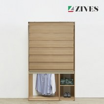 지베스 바흐 1200C(2단 옷장+긴옷장 600) 드레스룸+블라인드 세트 드레스룸가구, 오크
