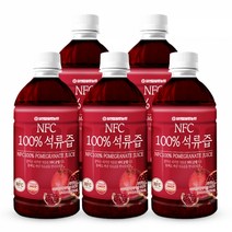 [황토농원] 물넣지 않은 착즙 NFC 100%석류즙 1L 5병, 5개, 단품