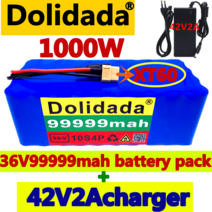 전기 자전거 배터리 XT60 interface 36V battery 10S4P 99999Ah battery pa손톱정리 1000W high power batt