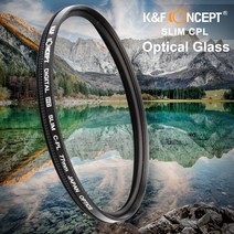 K&F Concept 55mm HD Slim CPL Filter - 슬림하고 경량의 반사광제거 원형 편광 필터 일본산 광학 Optic, 55mm CPL