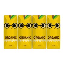 오가닉 오렌지 & 망고 & 호박 주스, 125ml, 8개