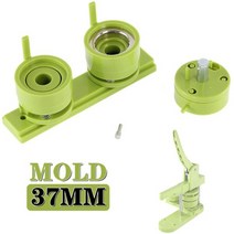 배지 버튼 제조기 금형 2558MM 교환 형 펀칭 다이 라운드 만들기 프레스 기계, 37MM Mold