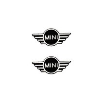 자동차 스피커 스테레오 경적 3D 엠블럼 장식 스티커 미니 쿠퍼 컨트리맨 클럽맨 F54 F56 F55 F60 R60 R61 액세서리 2 개, 2pcs mini