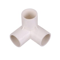 DIY 파이프 커넥터_3구 파이프고정 화이트 연결커넥터, 상세 참조