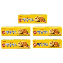 크라운제과 국희땅콩샌드 70g x 5개 땅콩버터 추억의과자 군것질 간식거리 땅콩페이스트