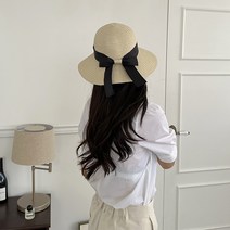주디앤 여성 마엘 바캉스 리본 밀짚모자