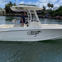 개인 맞춤 보트 이름 스티커 선박 바디 데칼 스타일링 엔진 후드 장식 말린 낚시 요트 벽화 Z507, [03] 132x56cm, [13] No.13 Coffee