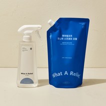 [왓아릴리프]주방 안심 살균 냄새 제거 소독수 스프레이-도마 냉장고 전자렌지 식탁-먹을 수 있는 성분 녹차 곡물, 리필 800ml