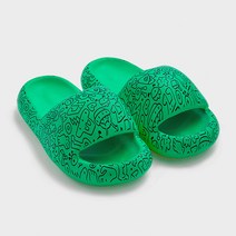 MOCAROSE 그래피티 프린트 빵 샌들 홈룸 샤워 미끄럼 방지 슬리퍼