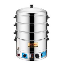 떡시루 증숙기 스텐찜기 전기만두찜기 가열 가정용, 40cm 4단(6가지 주요 기능 업그레이드)